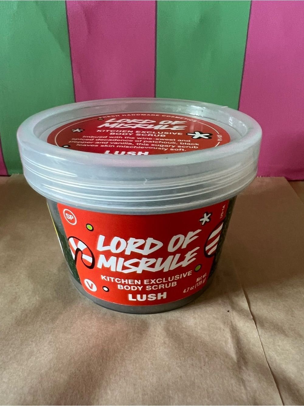 LUSH Lord of Misrule Kitchen Exclusive Body Scrub - 4.7 oz BRAND NEW